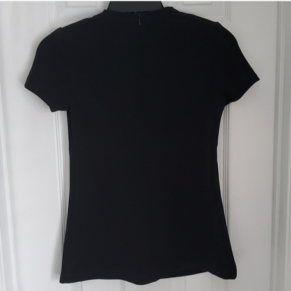 1-01 Babaton Black Structured Autio T-Shirt - Picture 7 of 8